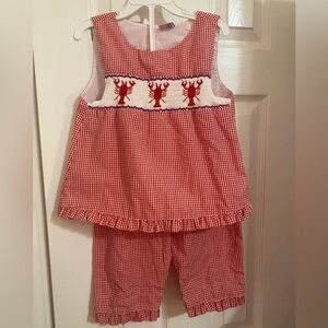 Orient Express Smocked Lobster Outfit